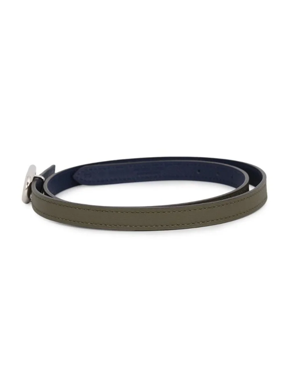 Hermes Belt Maillon Reversible Vert Veronese Blue Saffiano Silver Swift Epsom 70